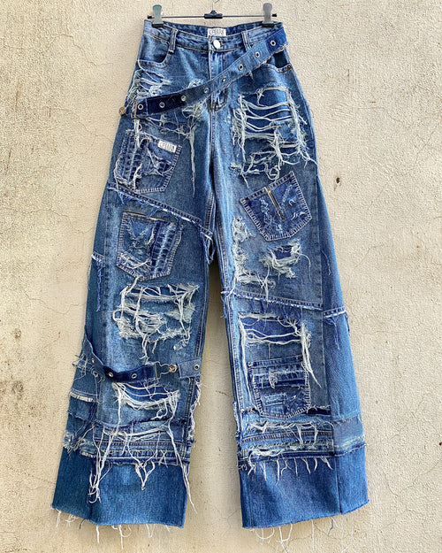 CJ002 Reworked Jeans - Distressed Denim 1 of 1