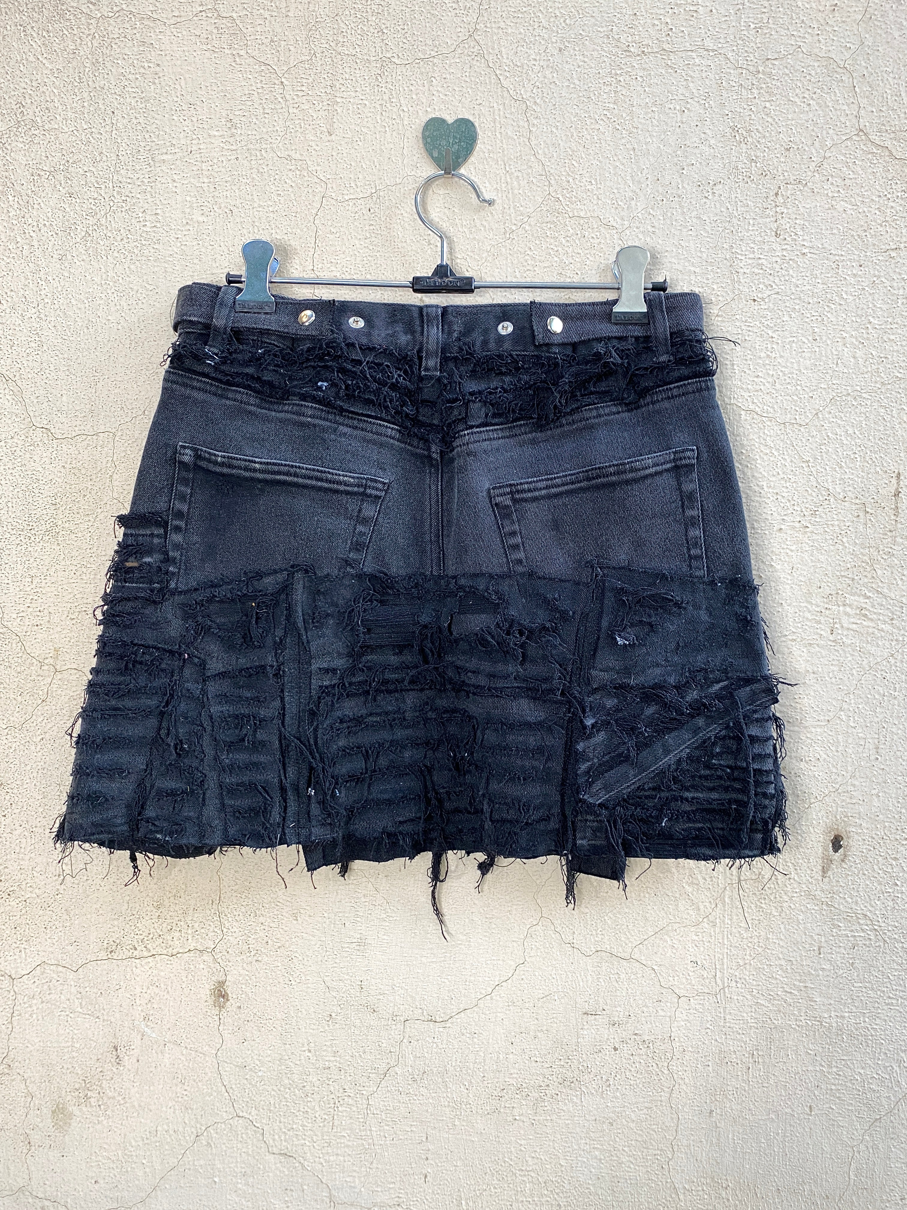 DKNY Reworked Distressed Skirt