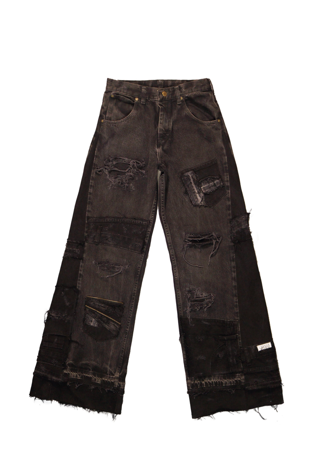 CJ003 Reworked Black Baggy Jeans 1 OF 1
